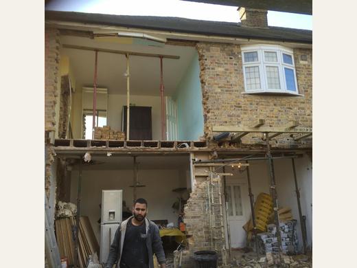 Brickwork for Hainault extension