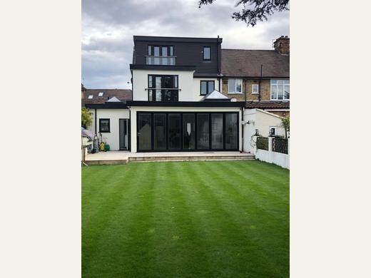 Finished two-storey extension in Hainault